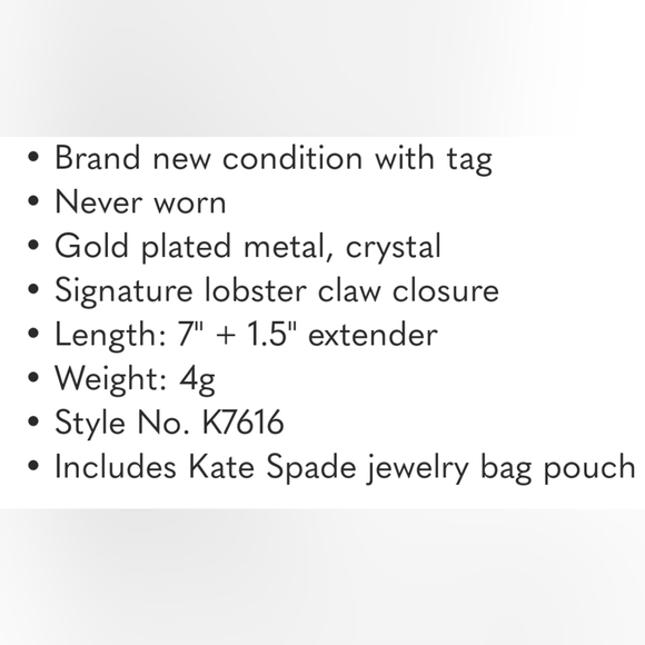 NWT KATE SPADE • Social Butterfly Colorful Bracelet - Picture 6 of 6